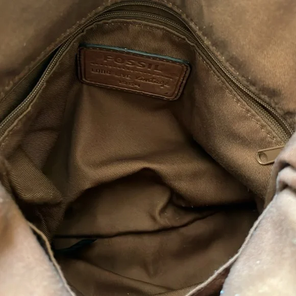Fossil Brown Leather Women's Bag - Picture 3 of 5